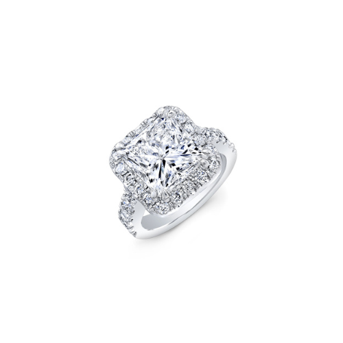 Square Stone Diamond Ring