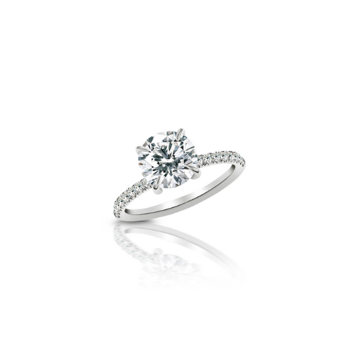 Round Stone Diamond Ring
